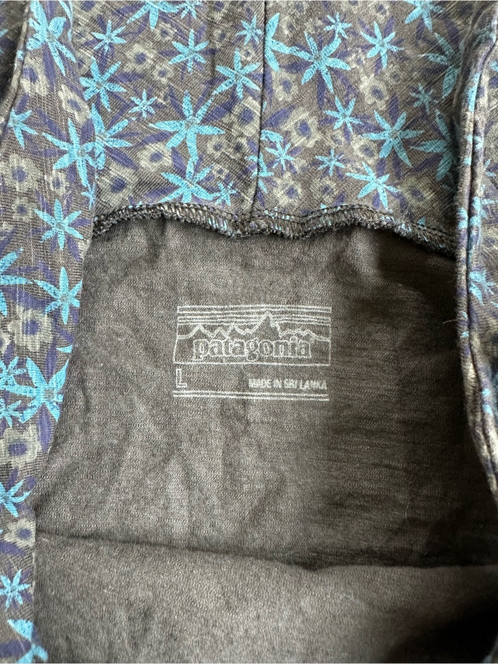 Patagonia Blue Floral Amber Dawn Dress - Picture 4 of 4